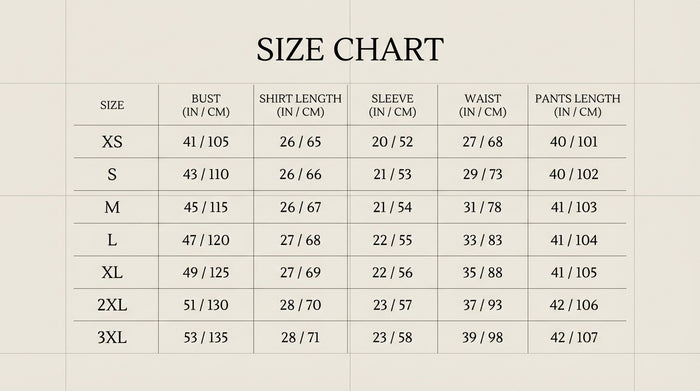 Size Guide