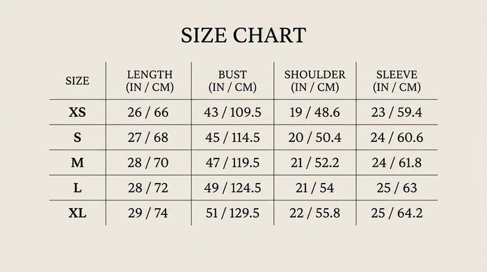 Size Guide