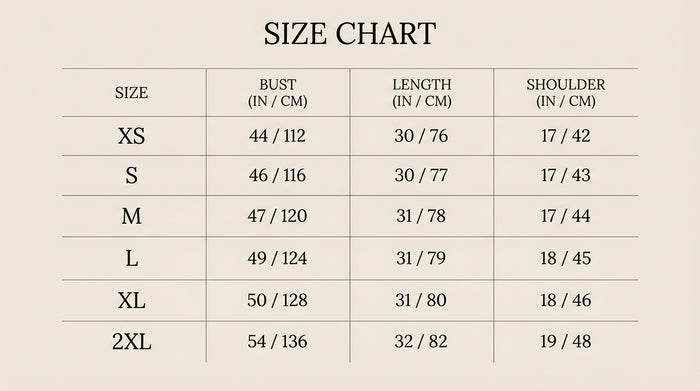 Size Guide