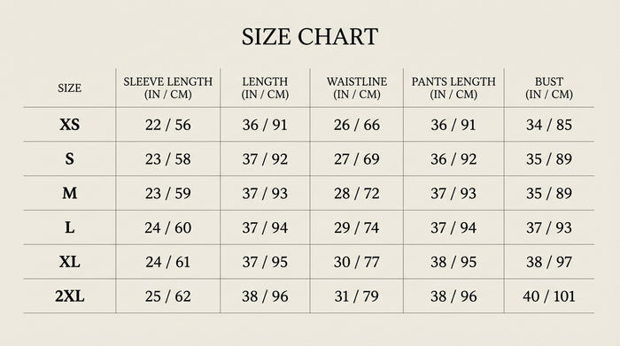 Size Guide