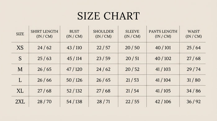 Size Guide