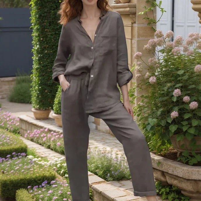 Blair™ Set in Cotton Linen with Loose Fit / Lightness and Elegance for Those Who Know How to Stand Out!