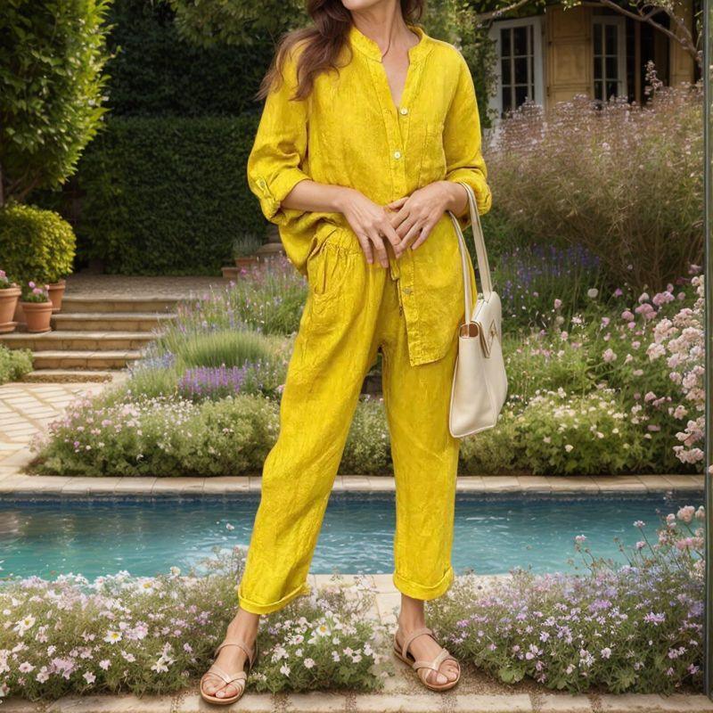 Blair™ Set in Cotton Linen with Loose Fit / Lightness and Elegance for Those Who Know How to Stand Out!