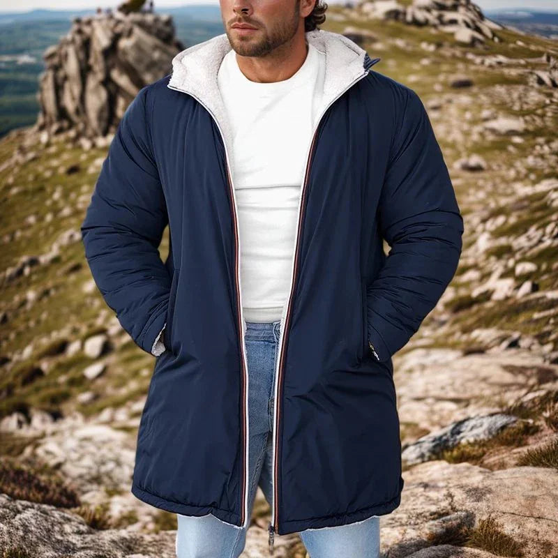 Men’s 2-in-1 Dual-Sided Jacket with Thermal Insulation – Maximum Warmth and Style for Extreme Cold