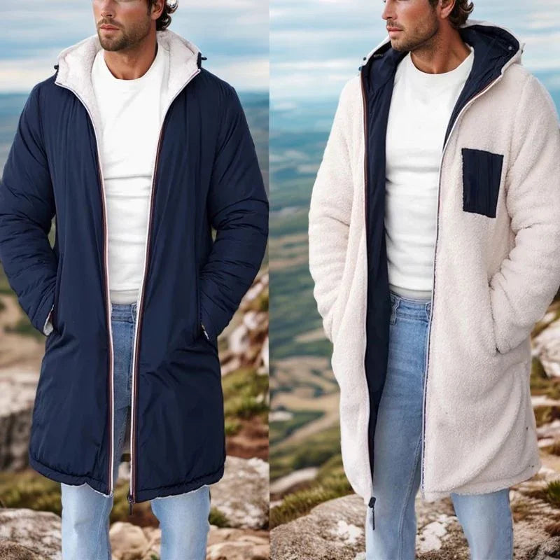 Men’s 2-in-1 Dual-Sided Jacket with Thermal Insulation – Maximum Warmth and Style for Extreme Cold