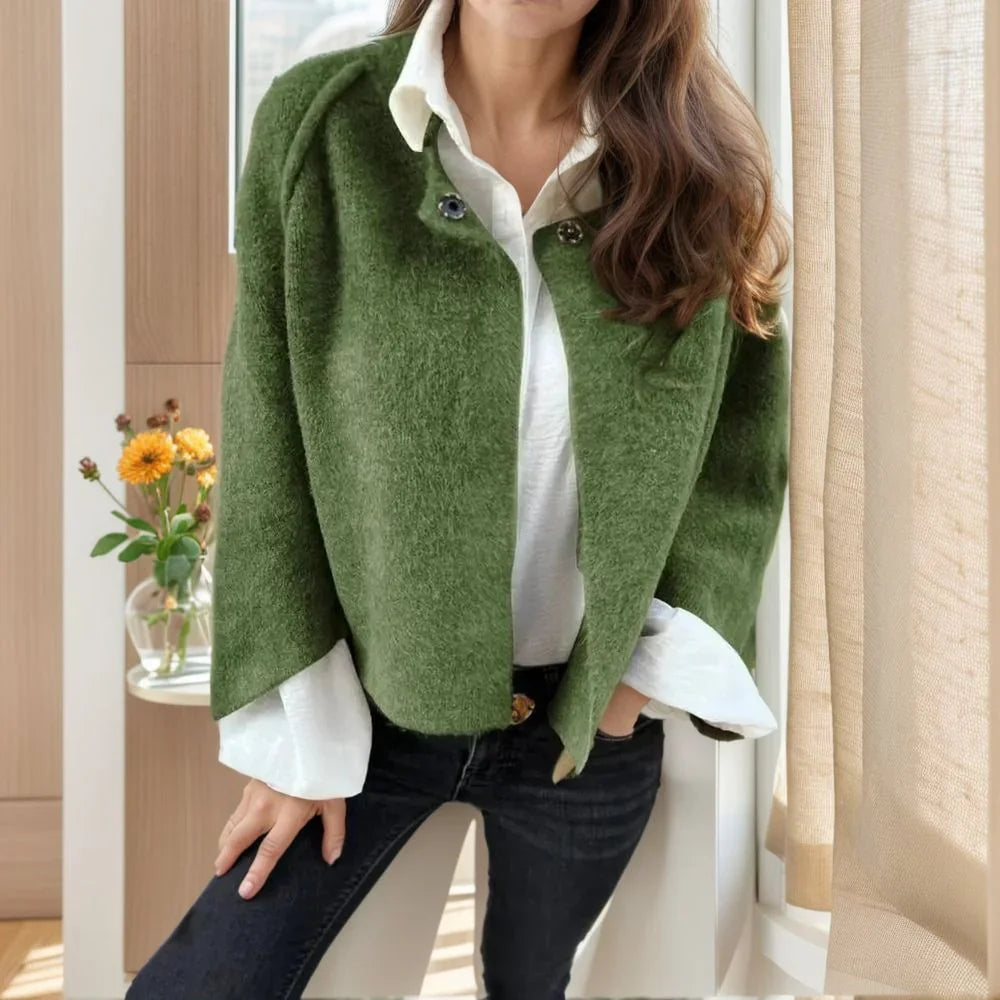 Claire™ Coat in Wool with a Velvety Touch / Warmth and Elegance for Cold Days!