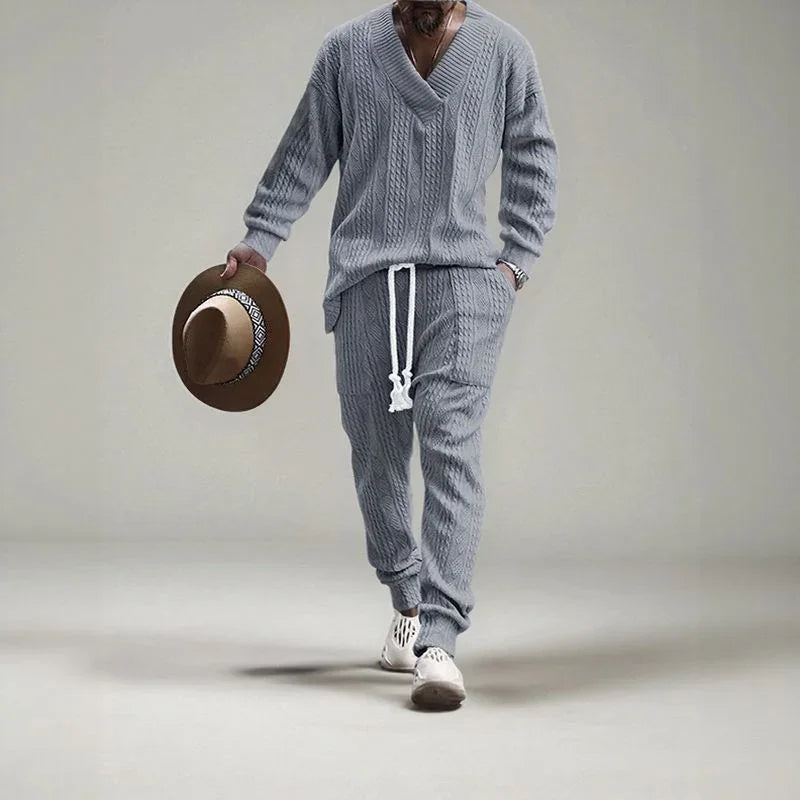 EliteWear™ Men's Structured Braided Knit Set / For Men Who Value Comfort and Presence!