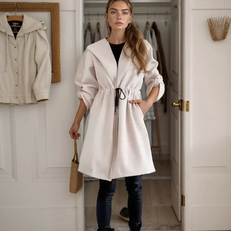 Louisiana™ Ribbed Knit Coat with Adjustable Fit / Chic Minimalism that Elevates Any Outfit!