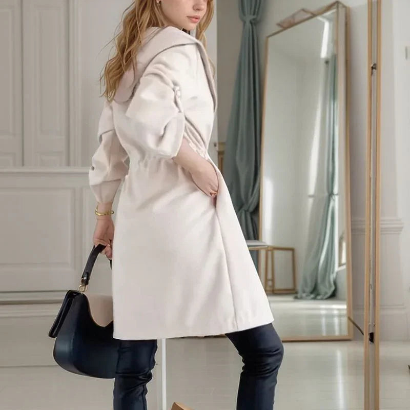 Louisiana™ Ribbed Knit Coat with Adjustable Fit / Chic Minimalism that Elevates Any Outfit!
