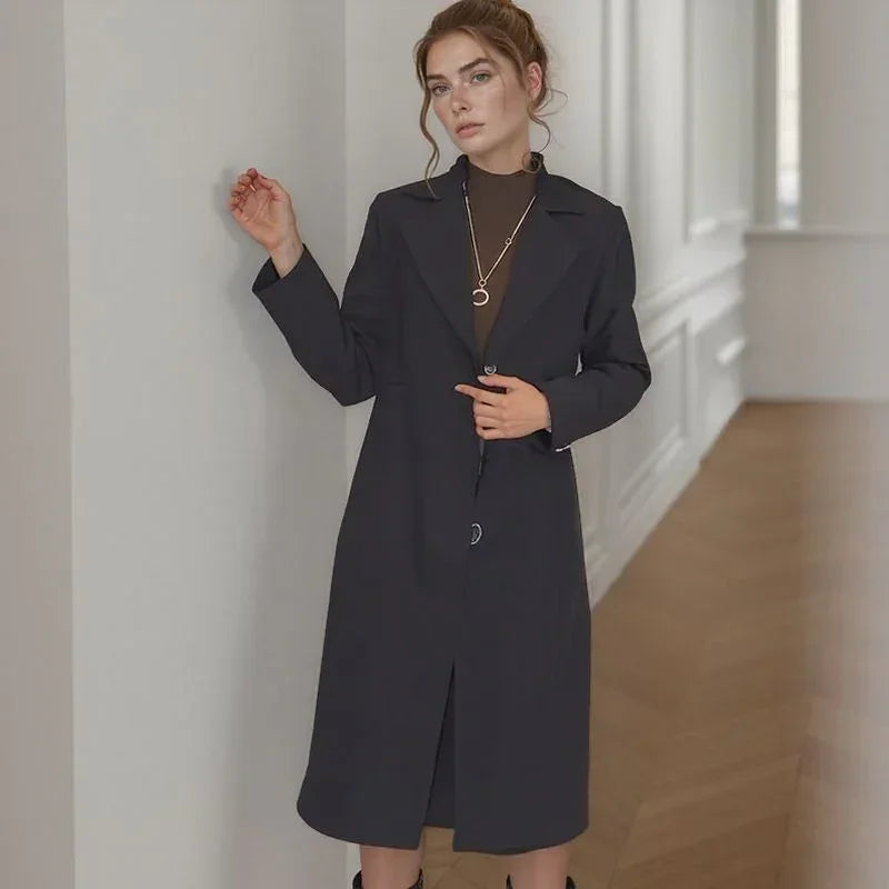 [🔥Last Day of the Promotion – Buy 1, Get 1 FREE!] Lady Luxe™ Coat with Velvet Lining / A Refined Classic that Warms with Charm!