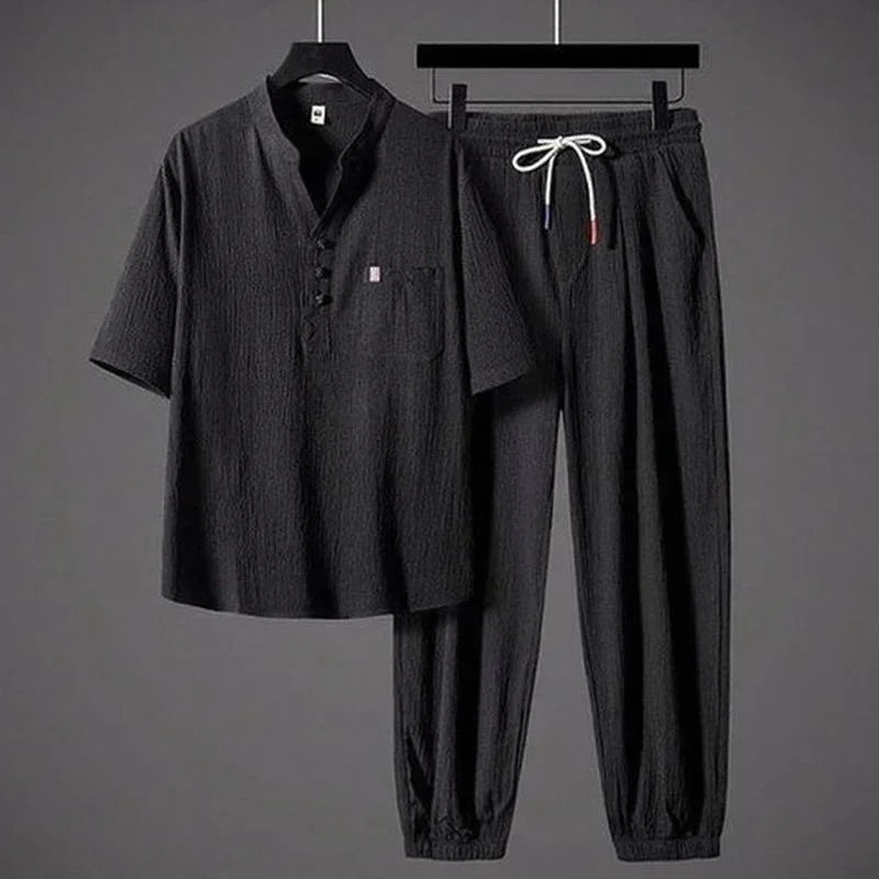 Sartori™ Set in Premium Viscose with Elegant Collar / The Meeting Point Between Comfort and Class!