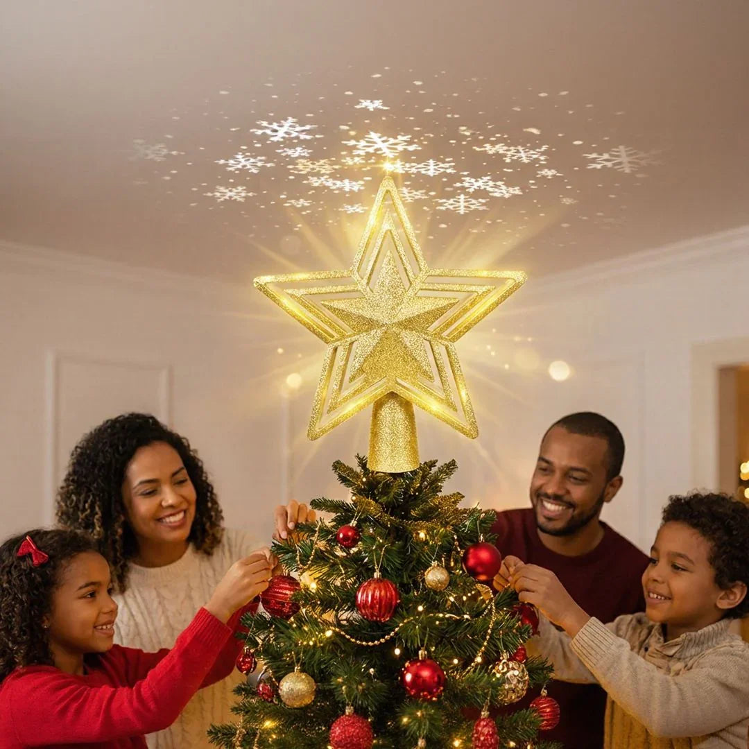 Christmas Projector for the Top of the Christmas Tree / Bring the Christmas Spirit Into Your Home!