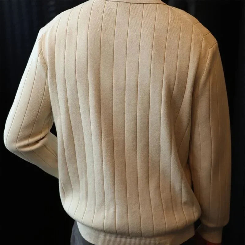 Valenor™ Polo Shirt in High-Quality Ribbed Viscose / Sophisticated Presence for the Man of Presence!