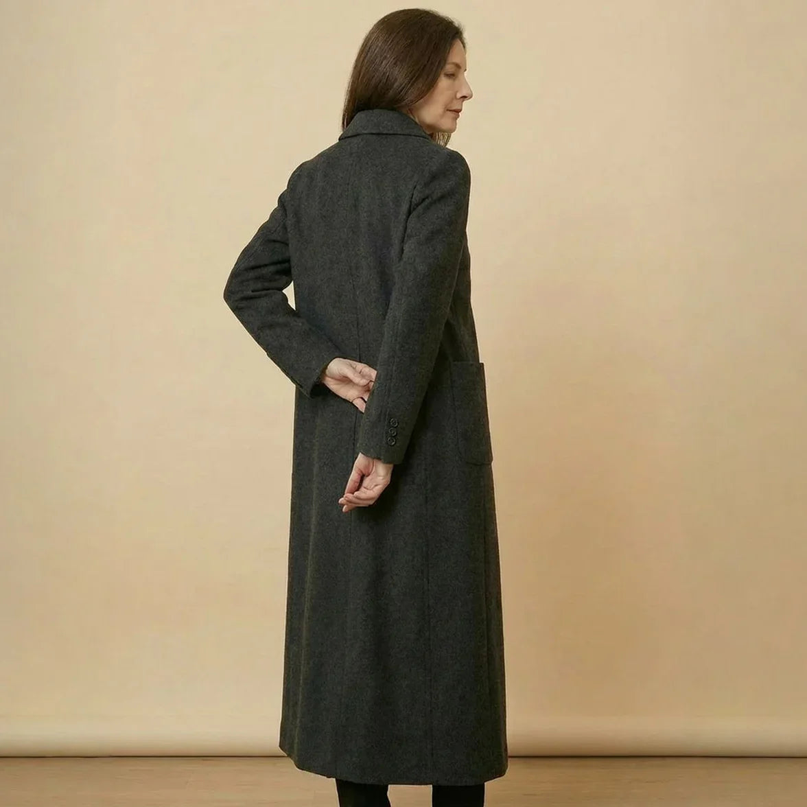Lucerne™ Structured Wool Coat with Classic Long Cut