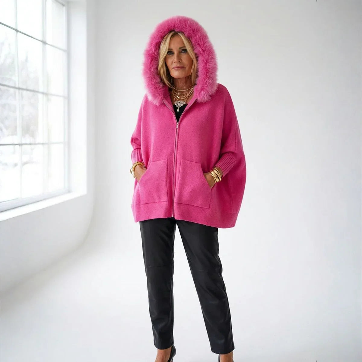Scarlet™ Women's Coat with Luxurious Plush Hood