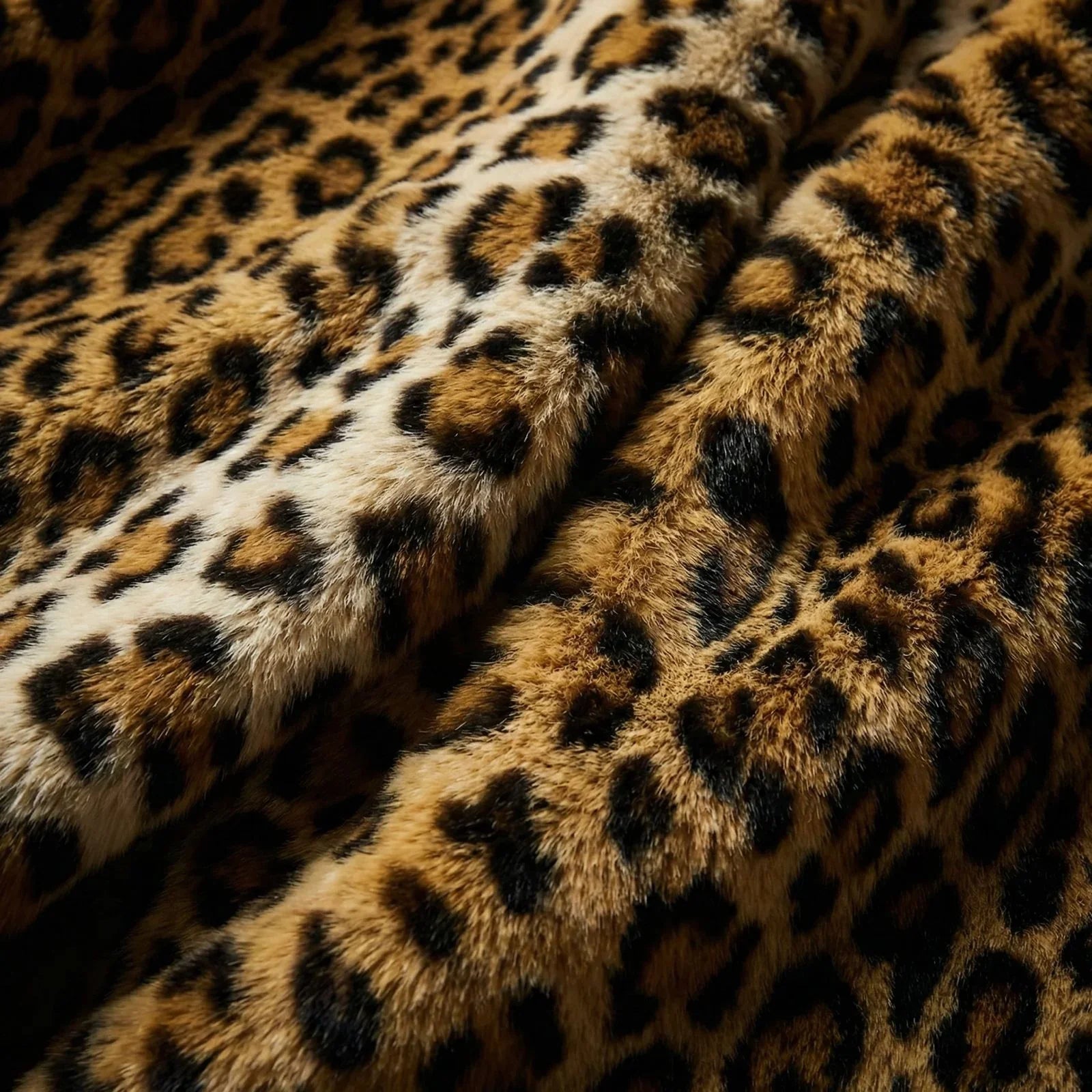 Leopard Luxe™ Faux Fur Coat with Elegant Tailored Fit
