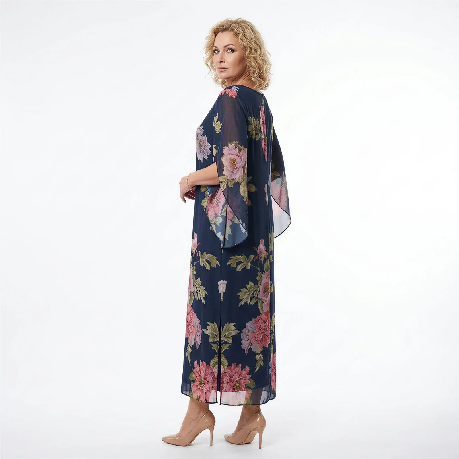 Isabel™ Maxi Dress in Premium Viscose with Floral Print