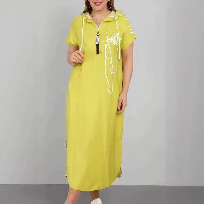 Lidia™ Hoodie Dress with Contemporary Signature Print