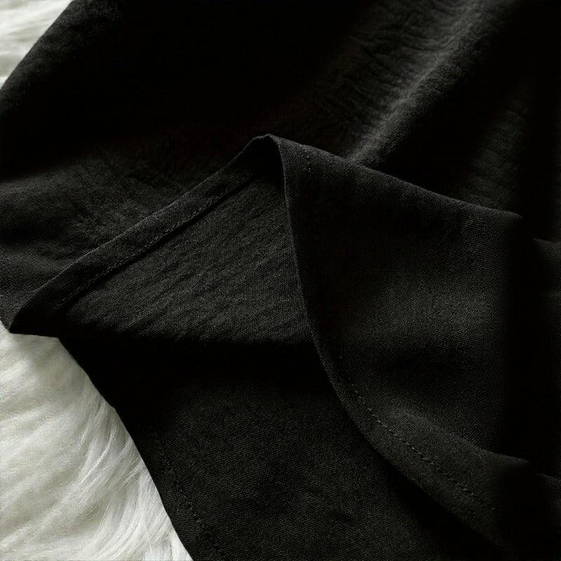 Maya™ Top with a Delicate Curved Hem and a V-Neck with Cutout