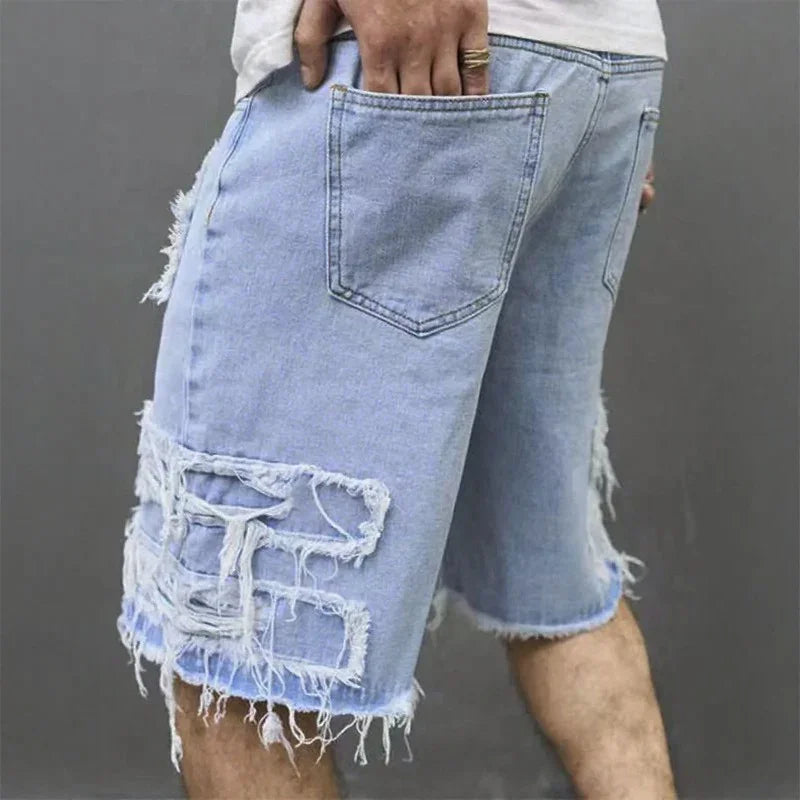 Denver™ Denim Shorts with Modern Rips and a Relaxed Style