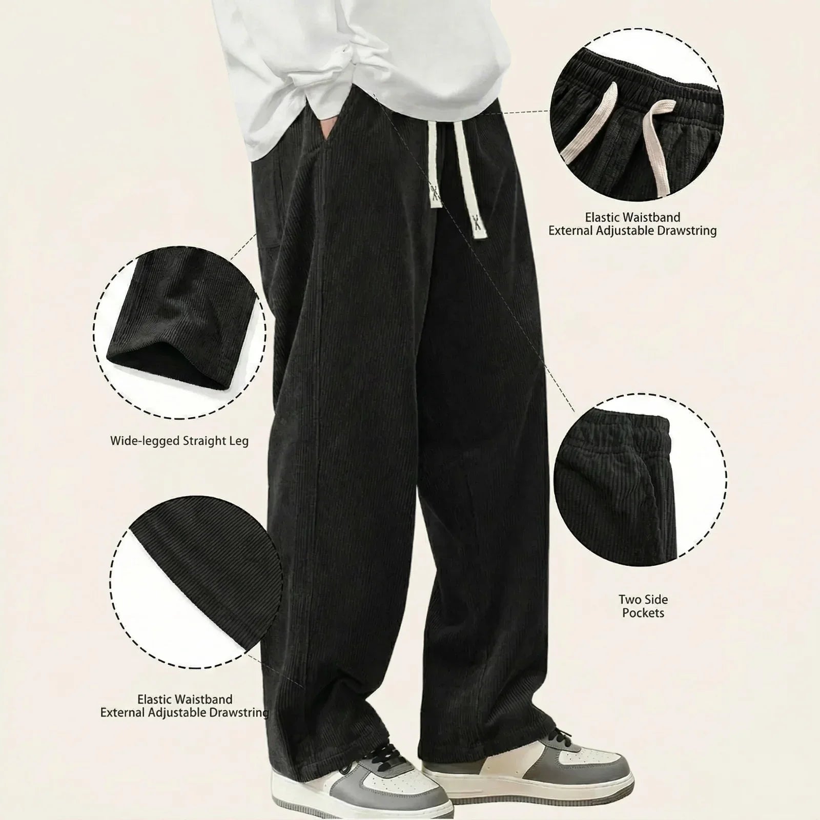 Atlas™ Straight-Leg Textured-Fabric Pants