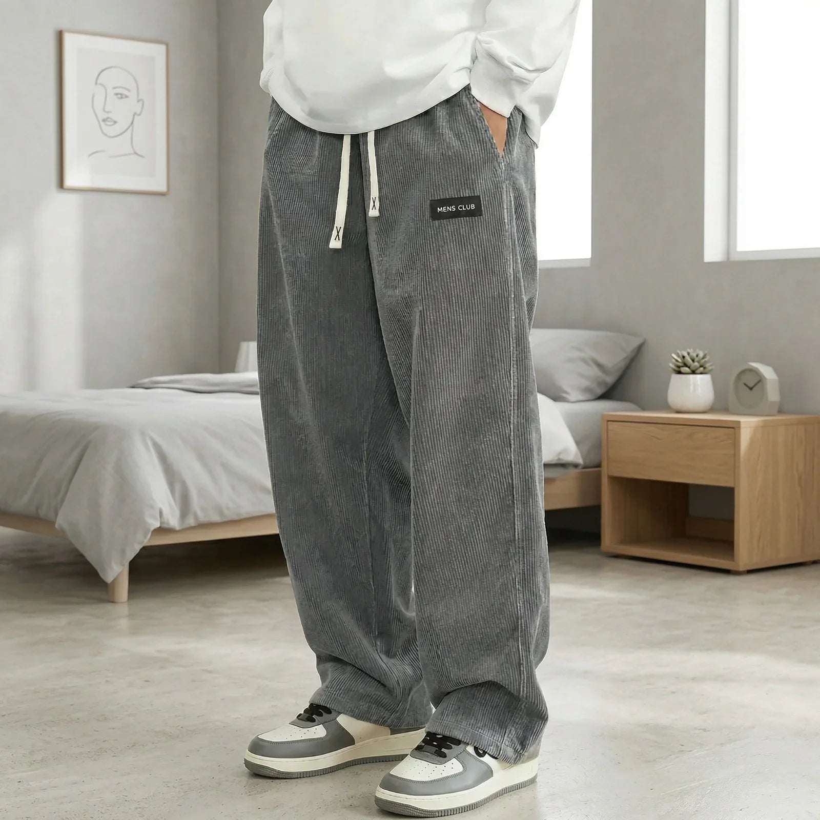 Atlas™ Straight-Leg Textured-Fabric Pants
