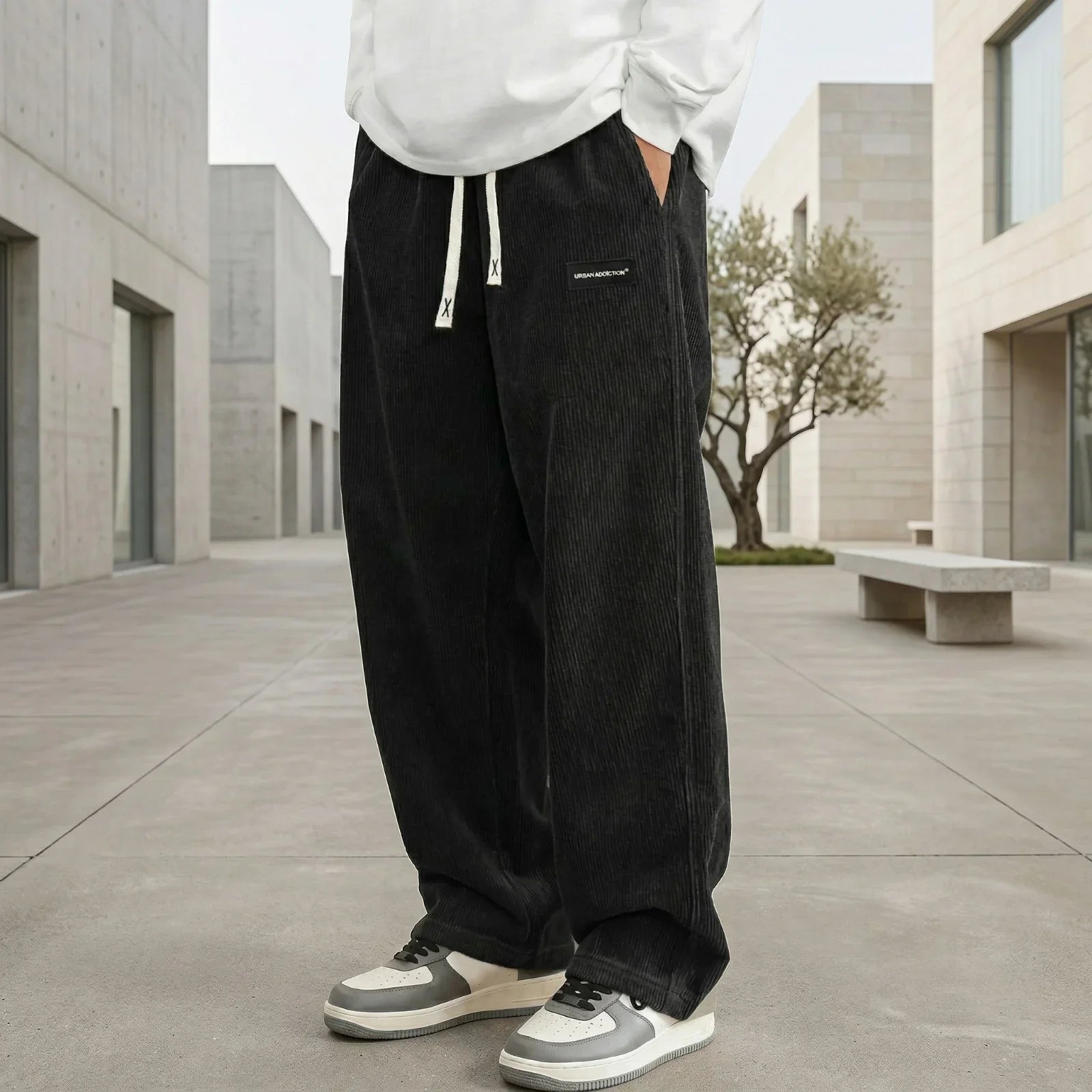Atlas™ Straight-Leg Textured-Fabric Pants
