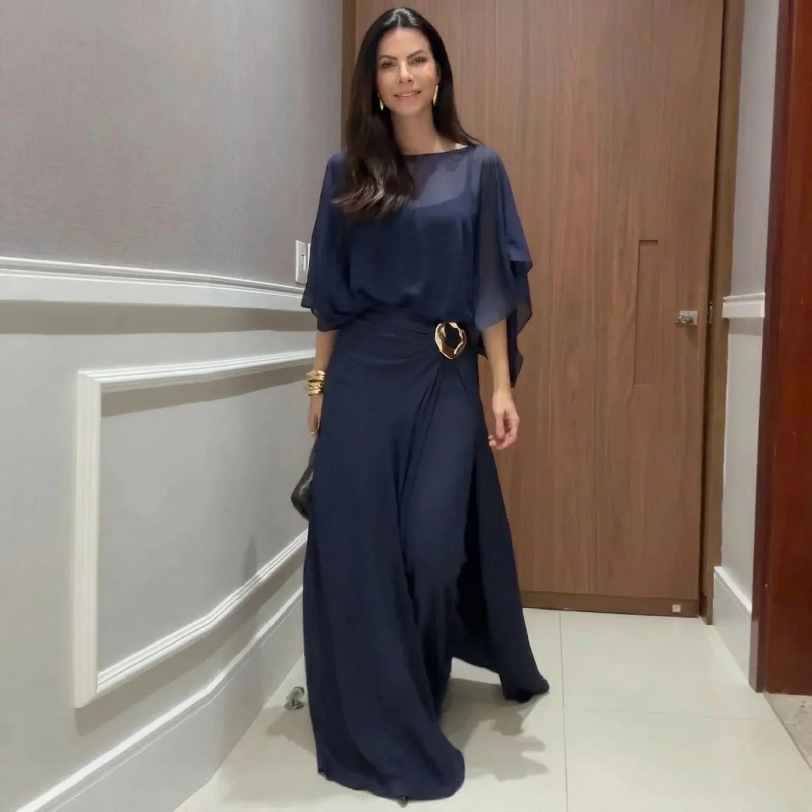 Hermione™ Jumpsuit Set with a Sheer Overlay