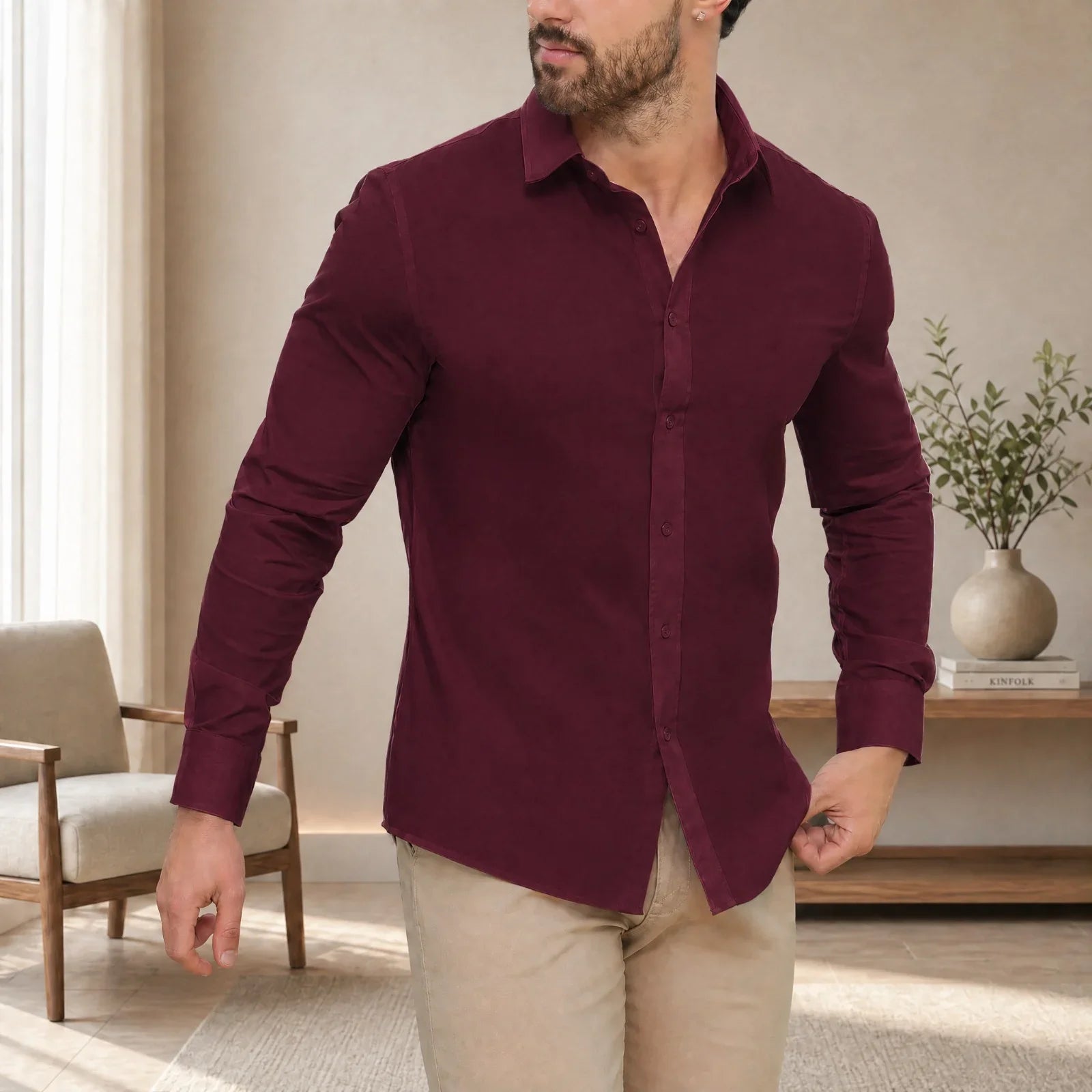 DiCaprio™ Shirt with Slim Fit and Smart Stretch