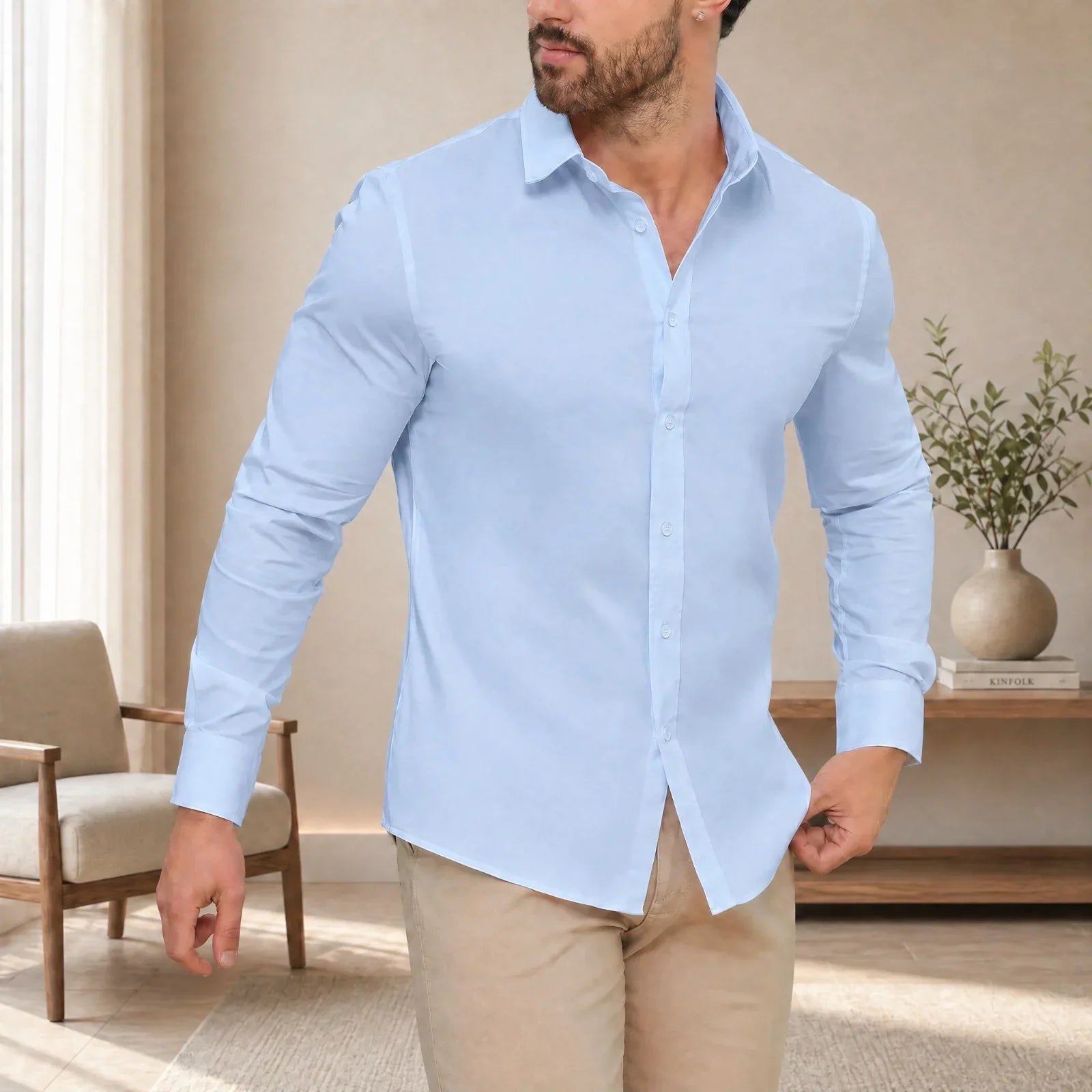 DiCaprio™ Shirt with Slim Fit and Smart Stretch