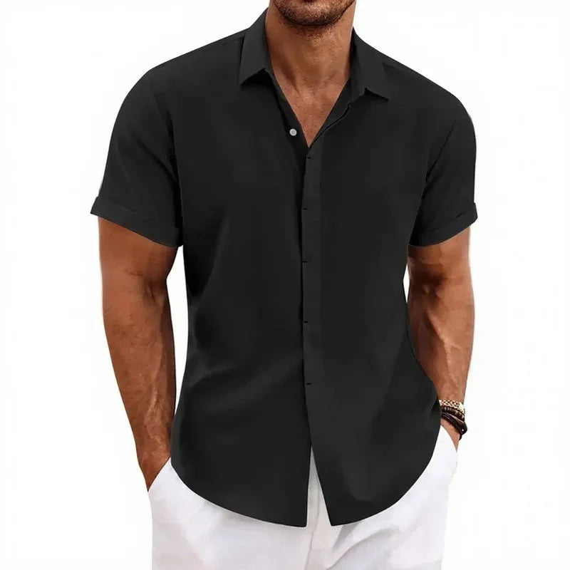 Arvian™ Cotton-Linen Shirt with a Casual-Chic Style