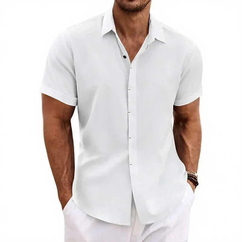 Arvian™ Cotton-Linen Shirt with a Casual-Chic Style