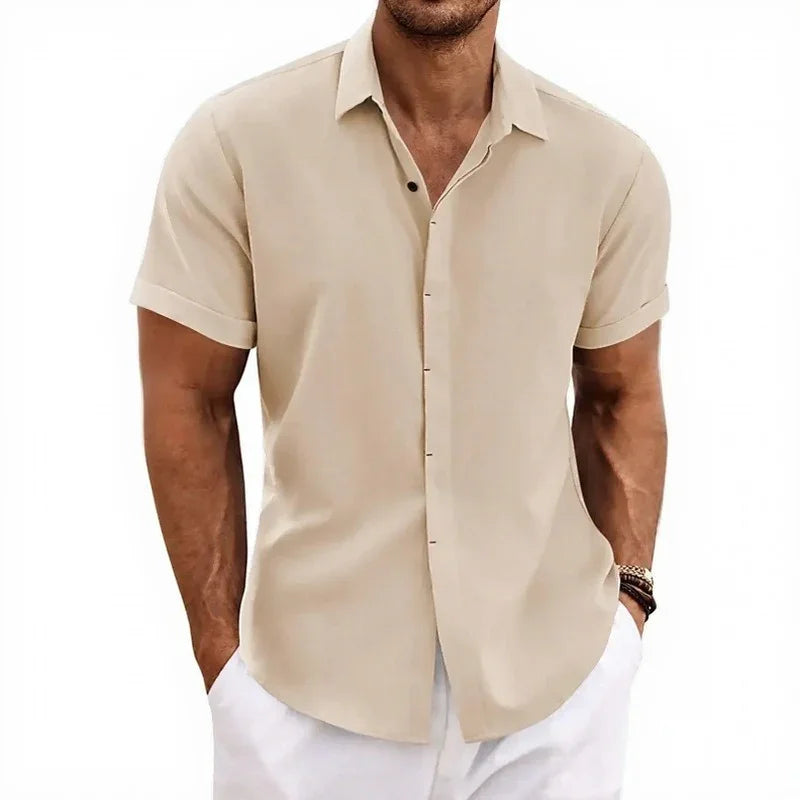 Arvian™ Cotton-Linen Shirt with a Casual-Chic Style