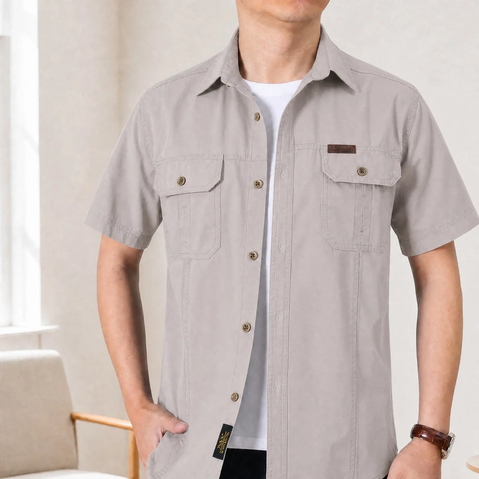 Adventure™ Cotton Shirt with Utility Pockets