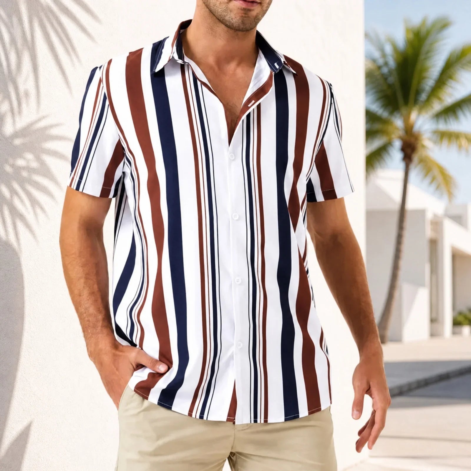 Graffiti™ Shirt with Artistic Geometric Print and Lightweight Fit