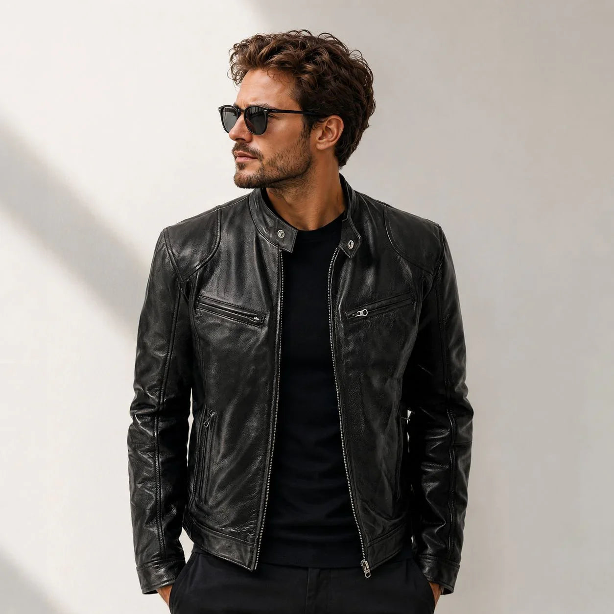 Yakuza™ Jacket in Premium Leather with a Minimalist, Timeless Design