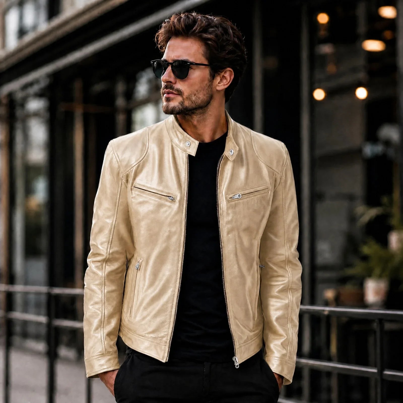 Yakuza™ Jacket in Premium Leather with a Minimalist, Timeless Design