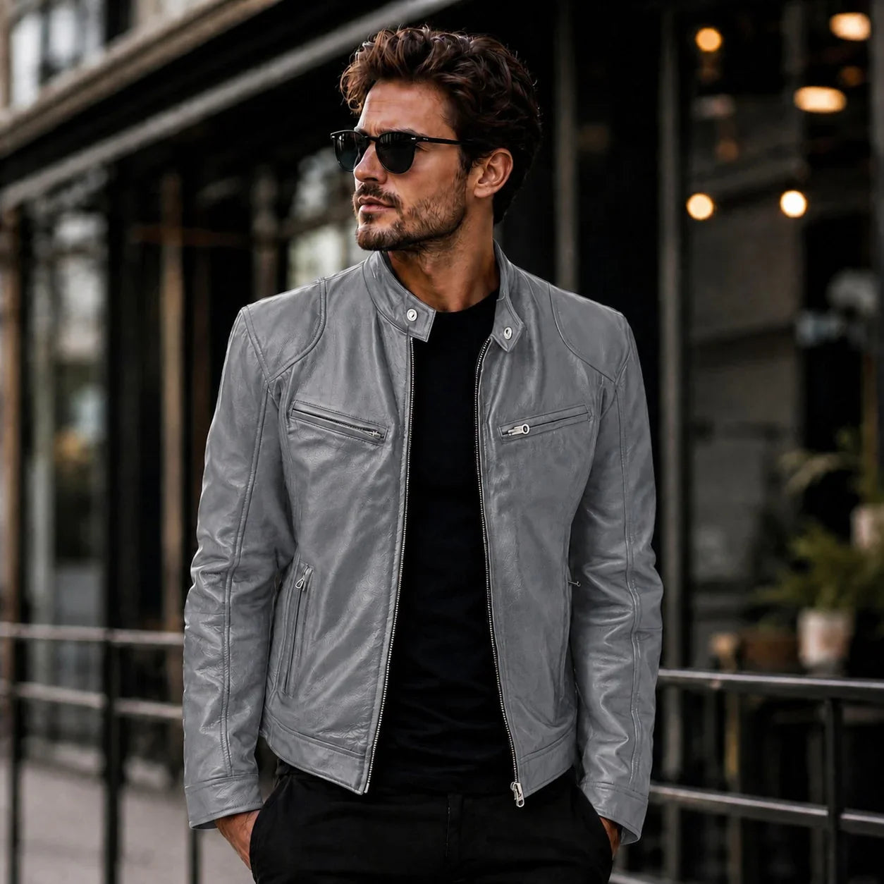 Yakuza™ Jacket in Premium Leather with a Minimalist, Timeless Design