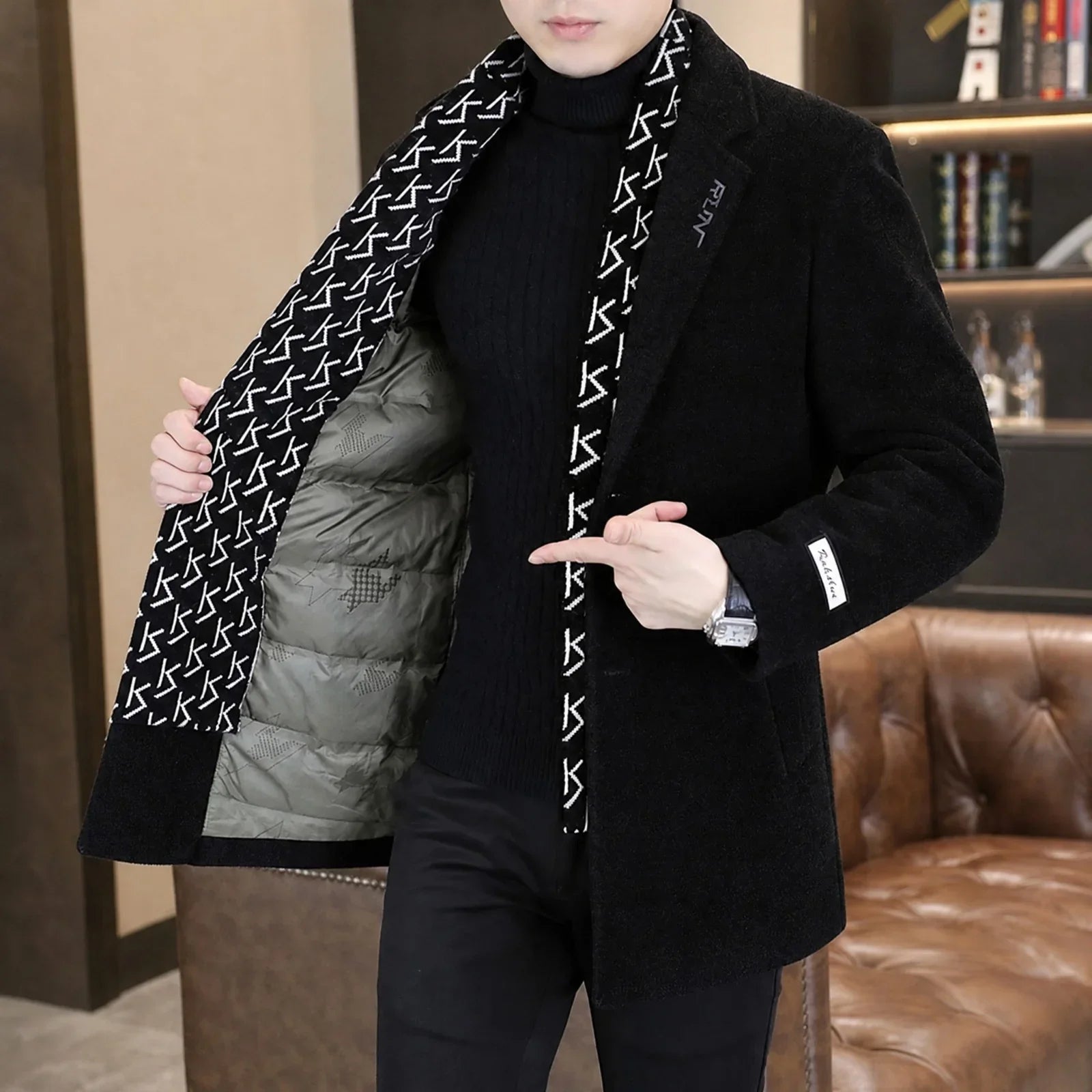 Meridian™ Coat with Integrated Scarf and Premium Down Thermal Lining!