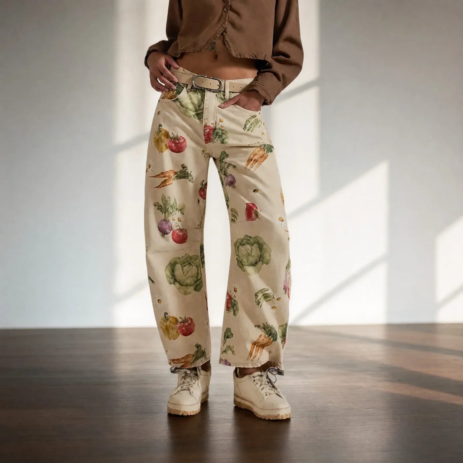 Alvida™ Pants with Floral Print and Wide Fit