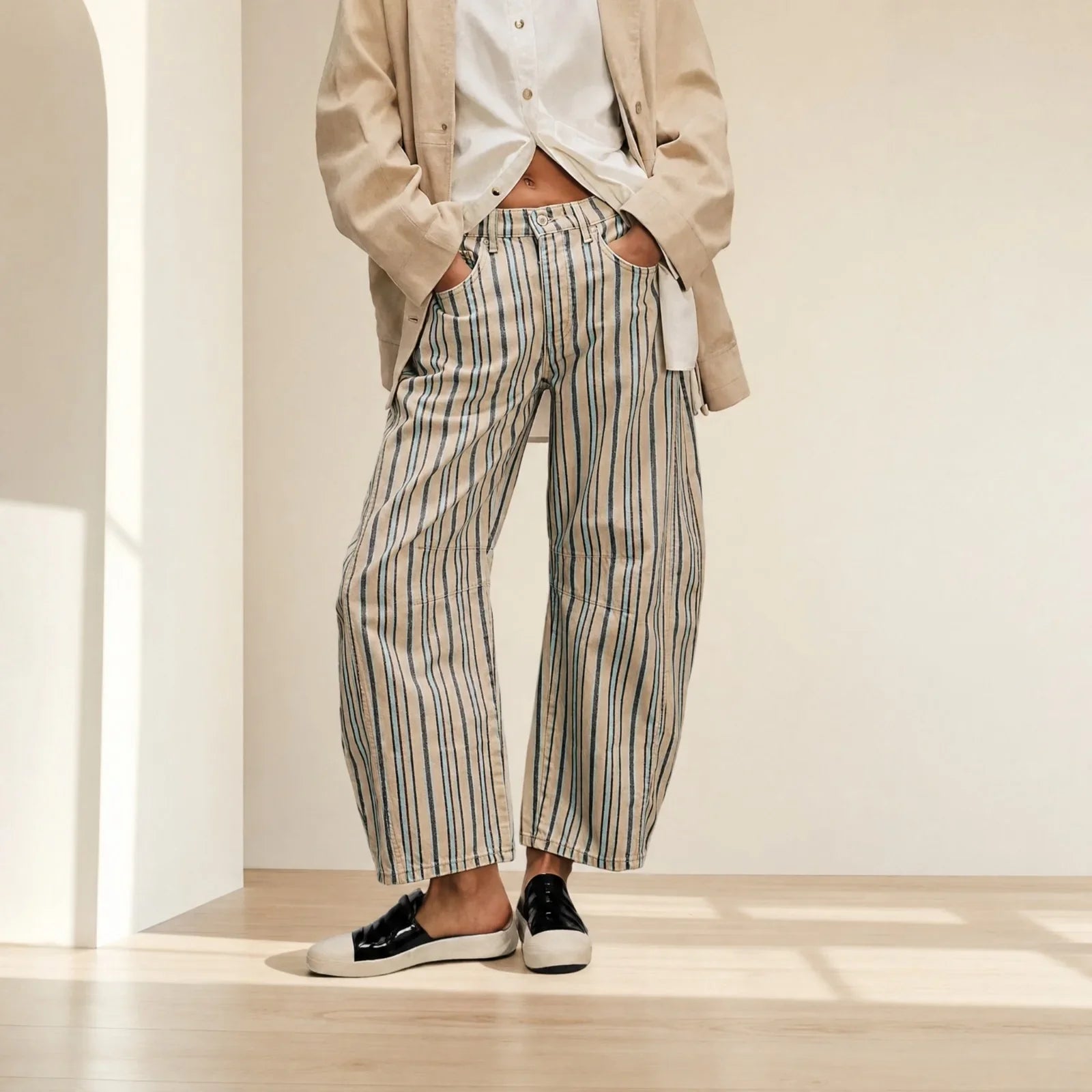 Alvida™ Pants with Floral Print and Wide Fit