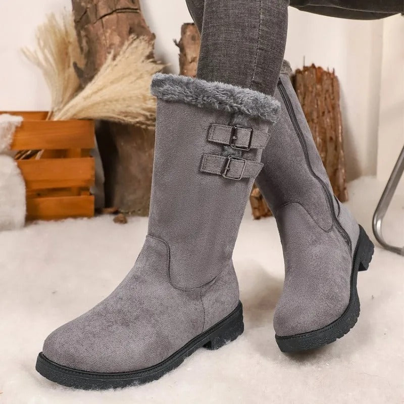 Genevieve™ Mid-Calf Boots with Padded Inner Lining