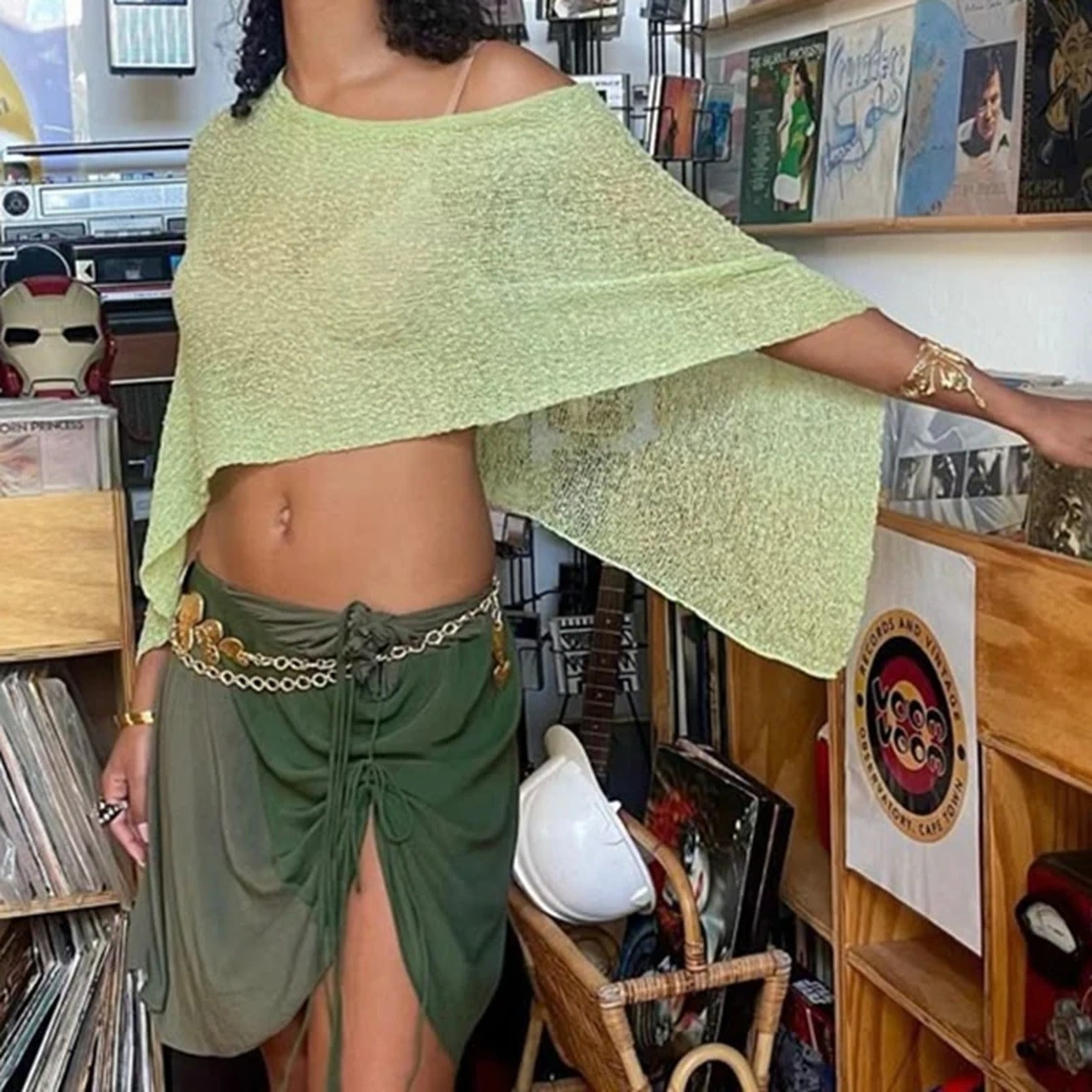 Melissa™ Poncho-Style Blouse in Lightweight Knit