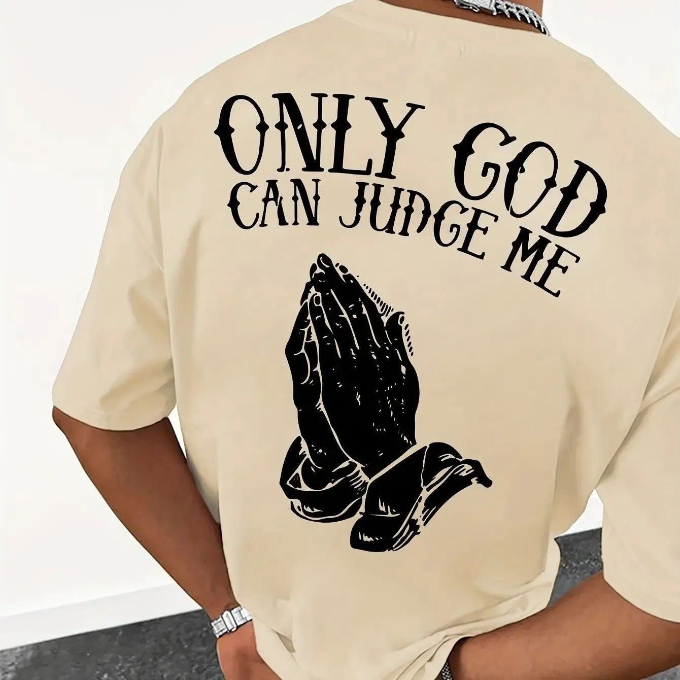 Caleb™ Oversized T-Shirt with Bold Graphic Print