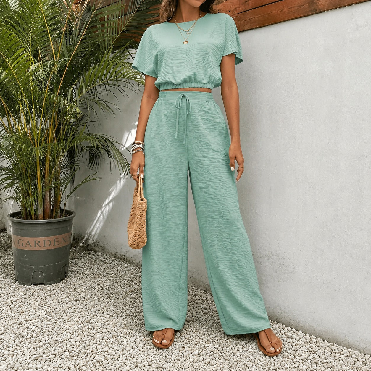Juliette™ Premium Viscose Set with Cropped Top