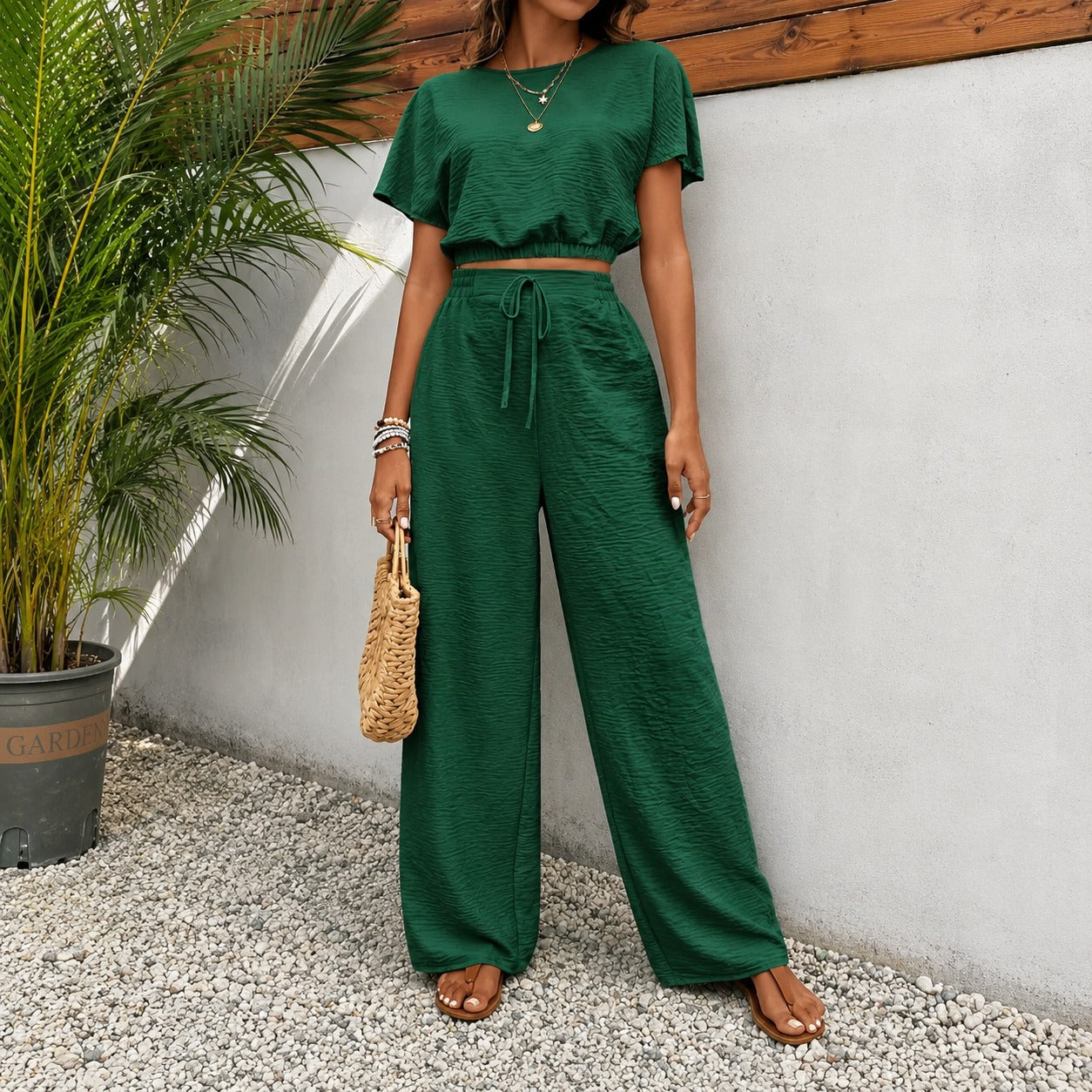 Juliette™ Premium Viscose Set with Cropped Top