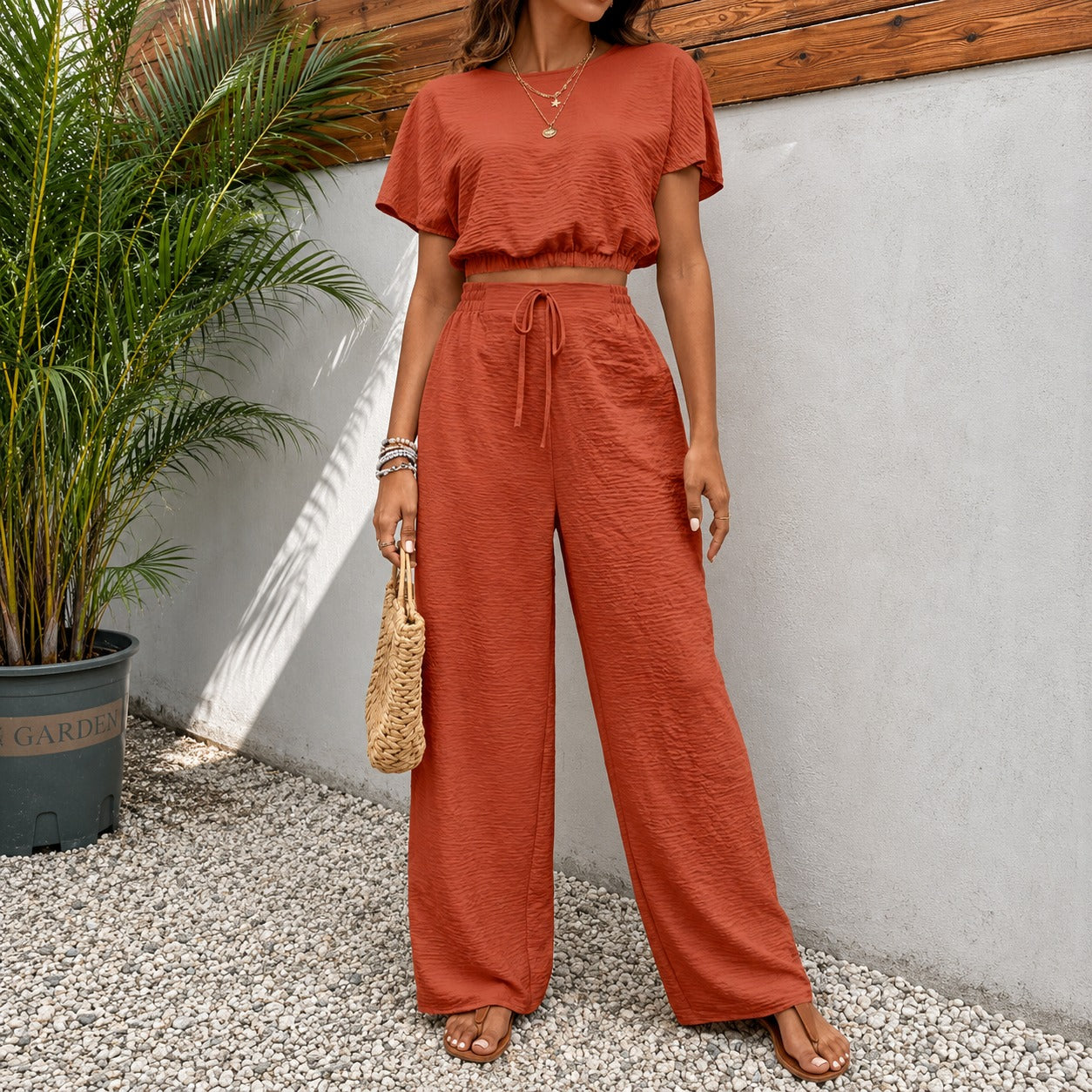 Juliette™ Premium Viscose Set with Cropped Top