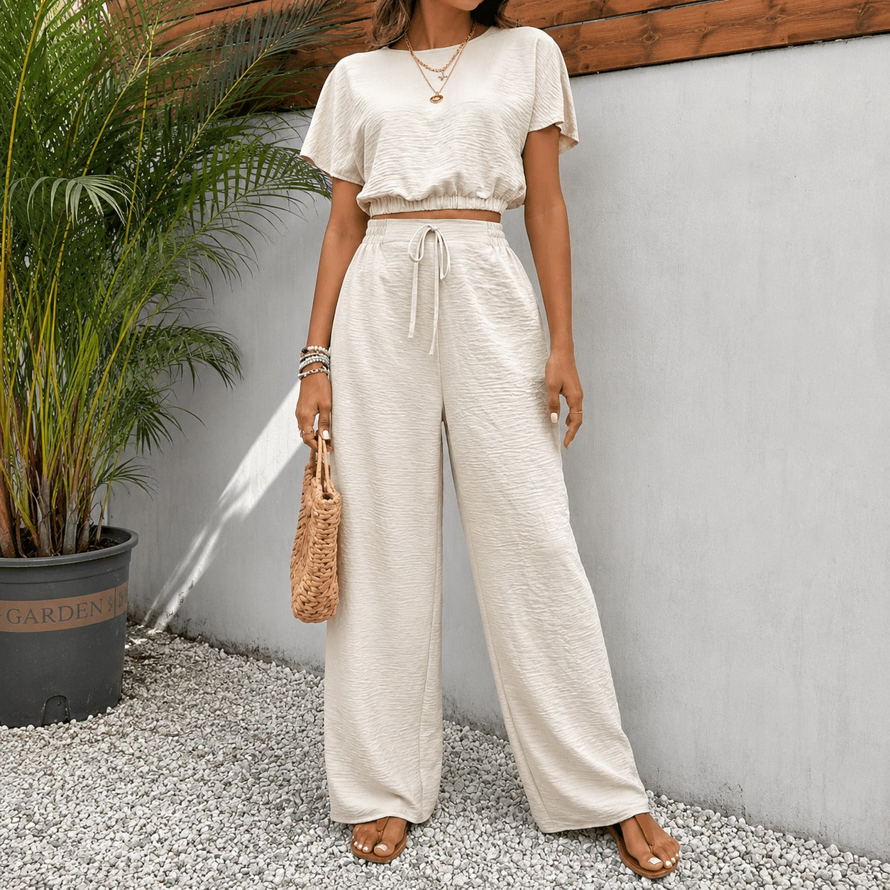 Juliette™ Premium Viscose Set with Cropped Top