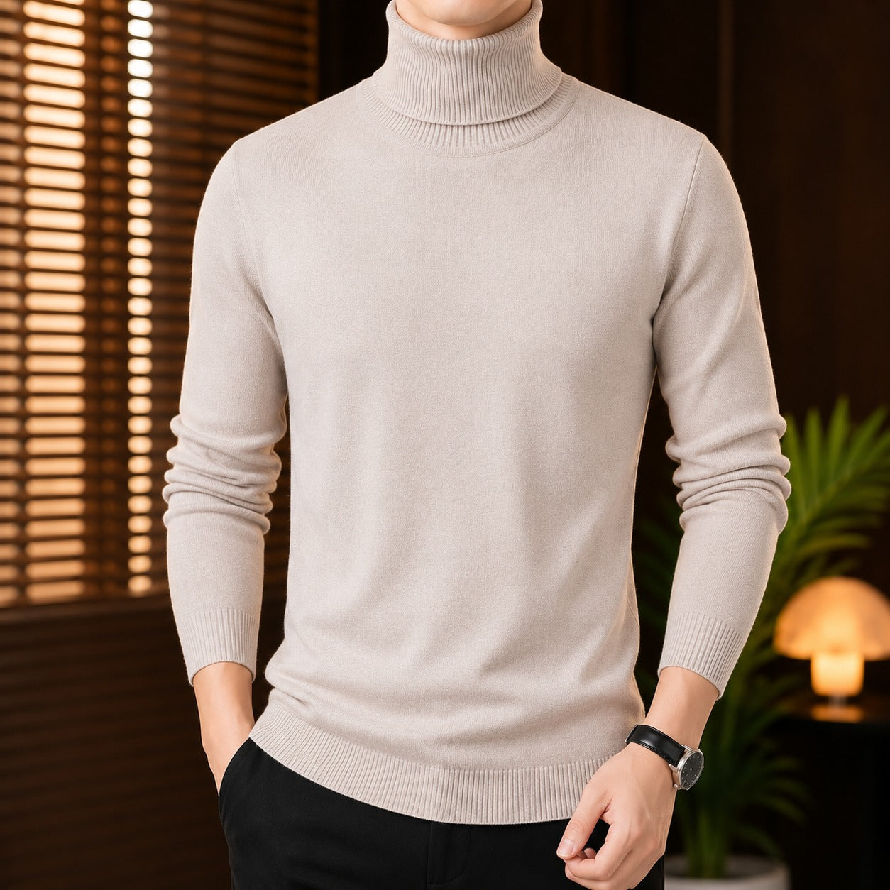 Vermont™ Turtleneck Sweater with Velvet-Lined Interior