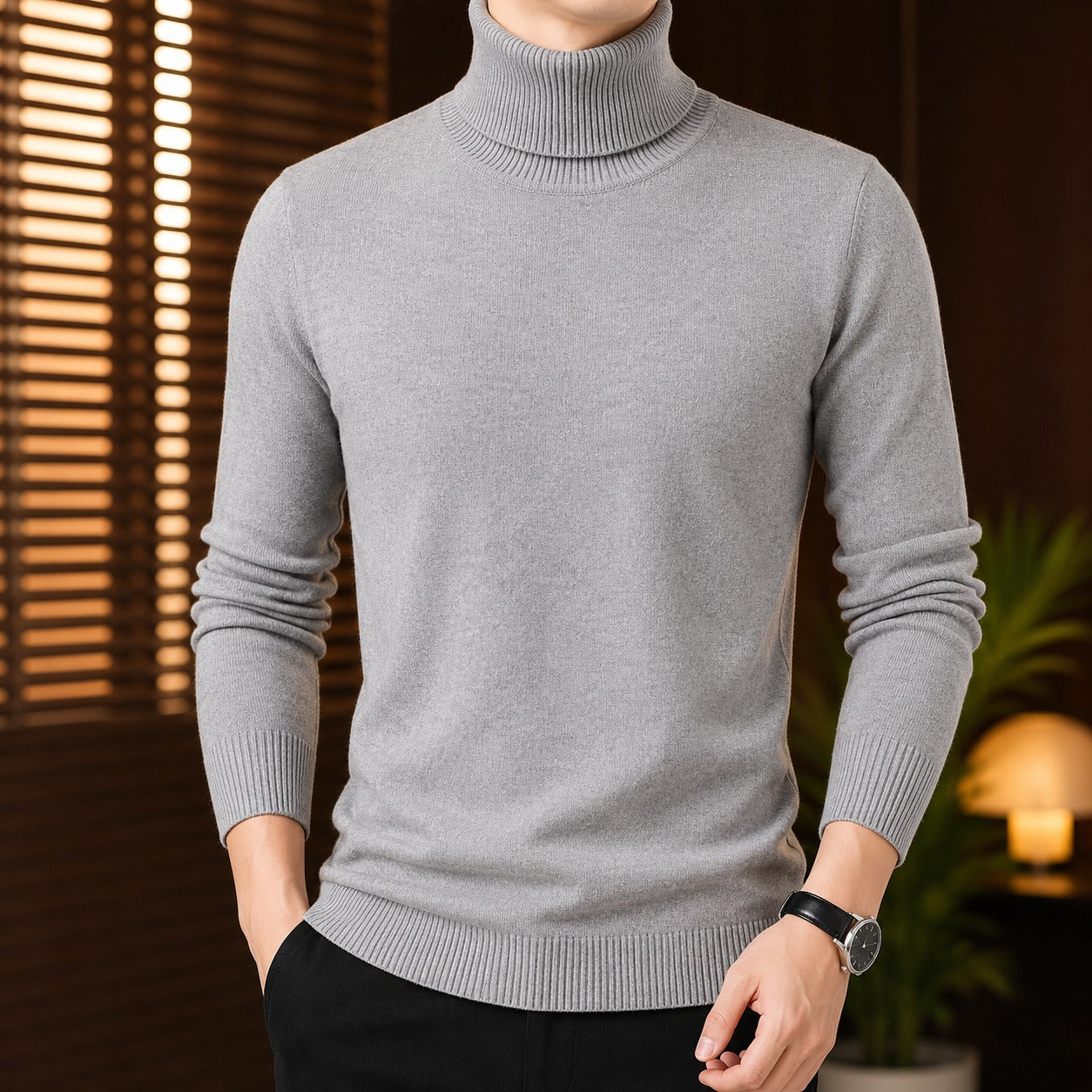 Vermont™ Turtleneck Sweater with Velvet-Lined Interior